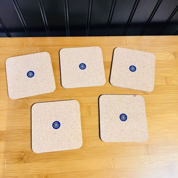 Pimpernel Dans le Jardin Collection Julie Huber Cork Coasters Set 5 Made England - Picture 7 of 8